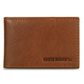 EB Signature Logo Leather Bifold With Money Clip Wallet