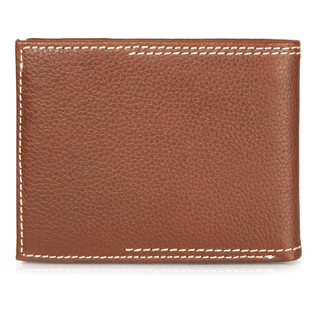 EB Signature Top Stitch Leather Passcase Wallet