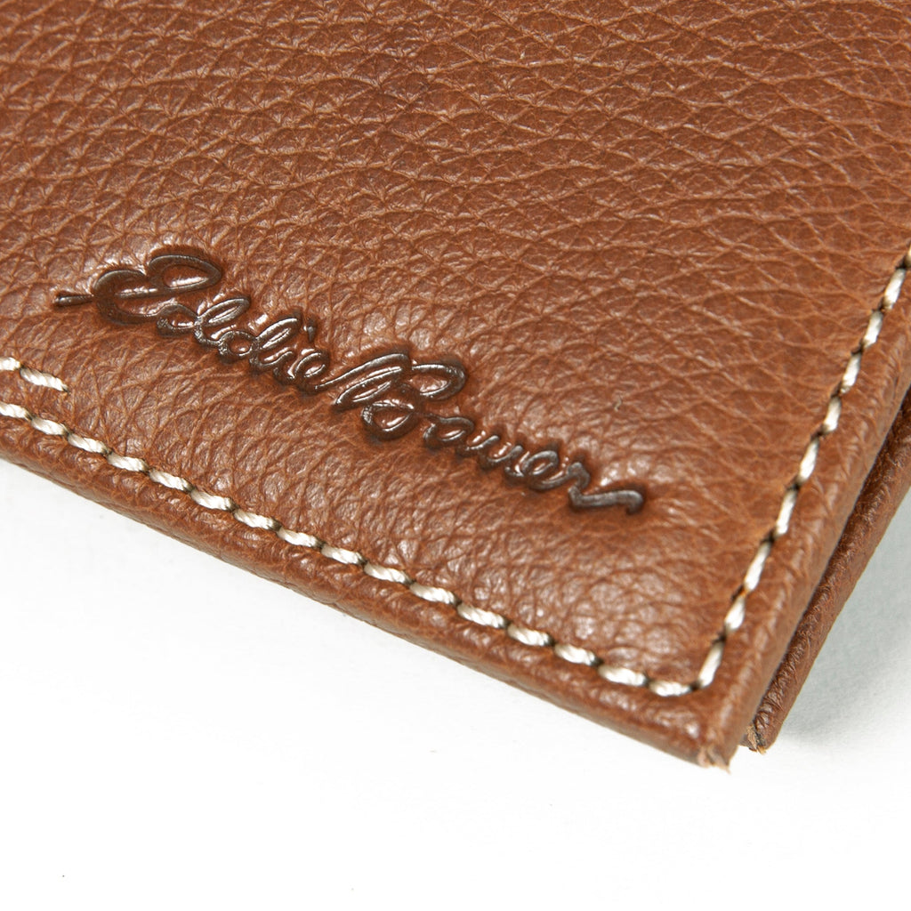EB Signature Top Stitch Leather Passcase Wallet