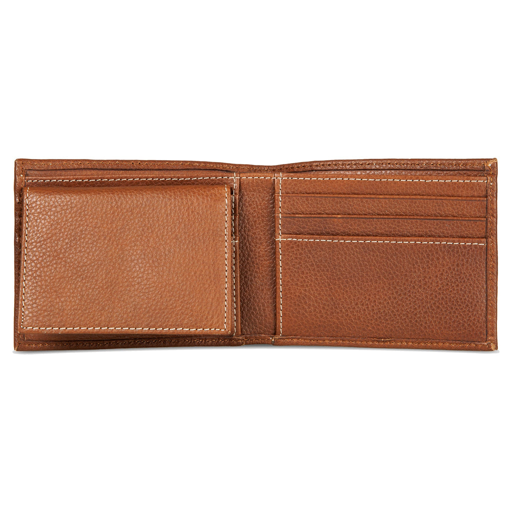 EB Signature Top Stitch Leather Passcase Wallet
