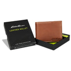 EB Signature Top Stitch Leather Passcase Wallet