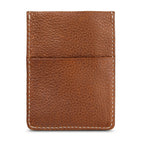 EB Signature Top Stitch Magnetic Leather Card Case