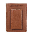 EB Signature Top Stitch Magnetic Leather Card Case