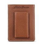EB Signature Top Stitch Magnetic Leather Card Case