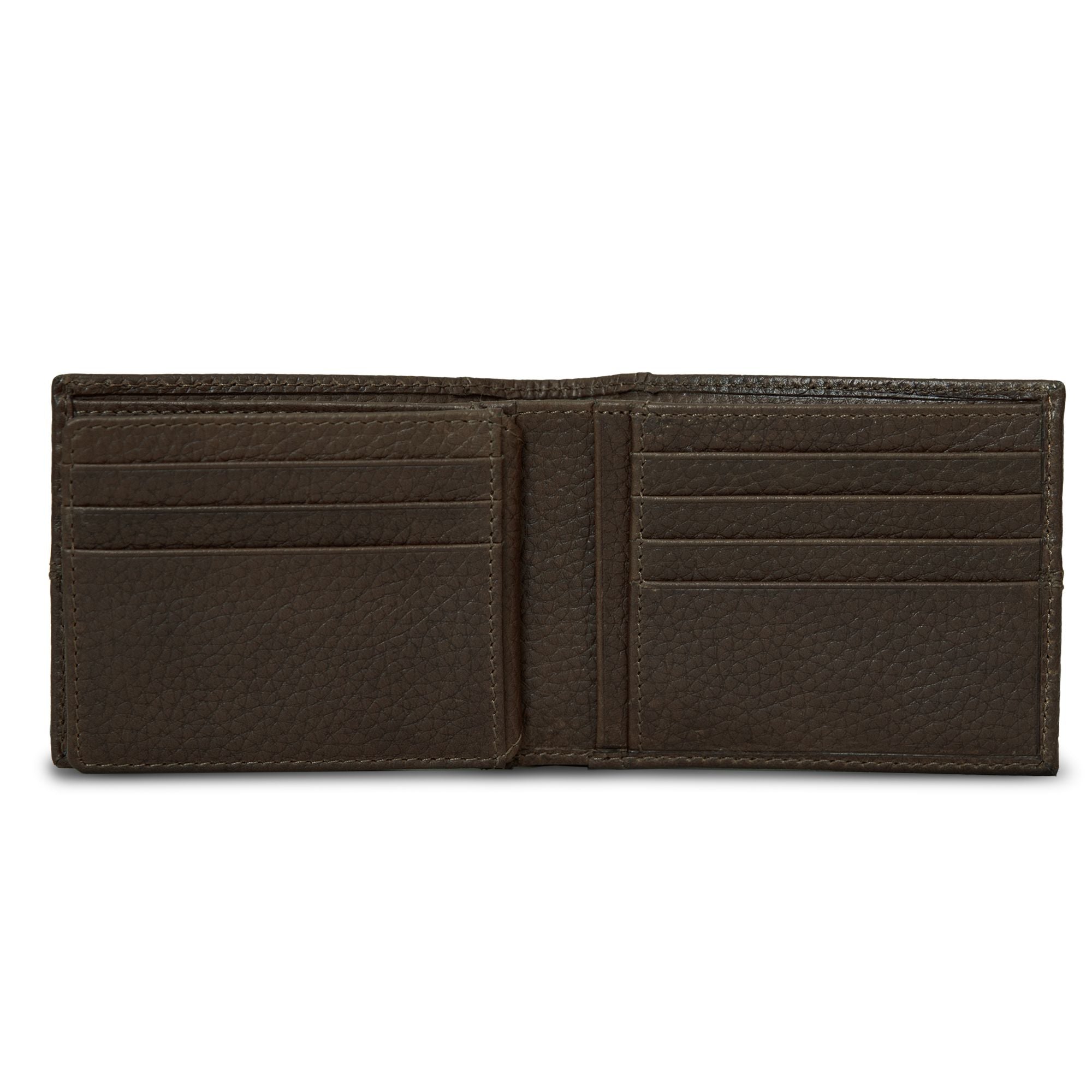 Extra Capacity Rugged Leather Bifold With Flip Id