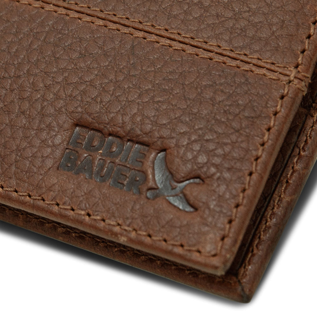 Extra Capacity Rugged Leather Bifold With Flip Id