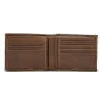 Extra Capacity Rugged Leather Bifold With Flip Id