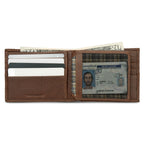 Extra Capacity Rugged Leather Bifold With Flip Id