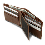 Extra Capacity Rugged Leather Bifold With Flip Id