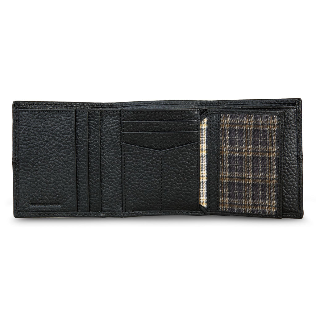 Extra Capacity Rugged Leather Trifold With Flip Id