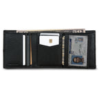 Extra Capacity Rugged Leather Trifold With Flip Id