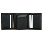 Extra Capacity Rugged Leather Trifold With Flip Id