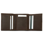 Extra Capacity Rugged Leather Trifold With Flip Id