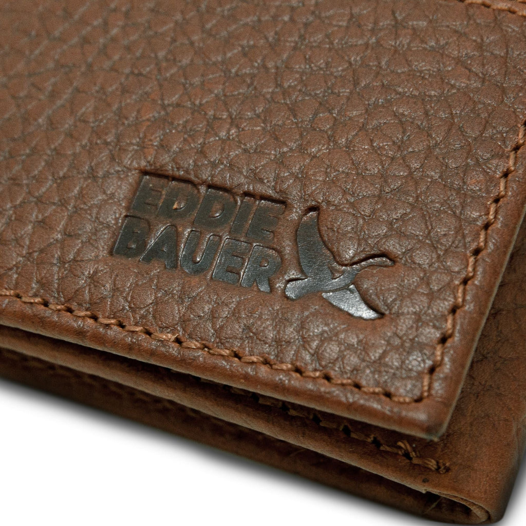 Extra Capacity Rugged Leather Trifold With Flip Id