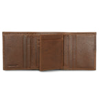 Extra Capacity Rugged Leather Trifold With Flip Id