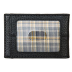 Rugged Leather Money Clip Bifold Wallet
