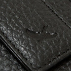 Rugged Leather Money Clip Bifold Wallet