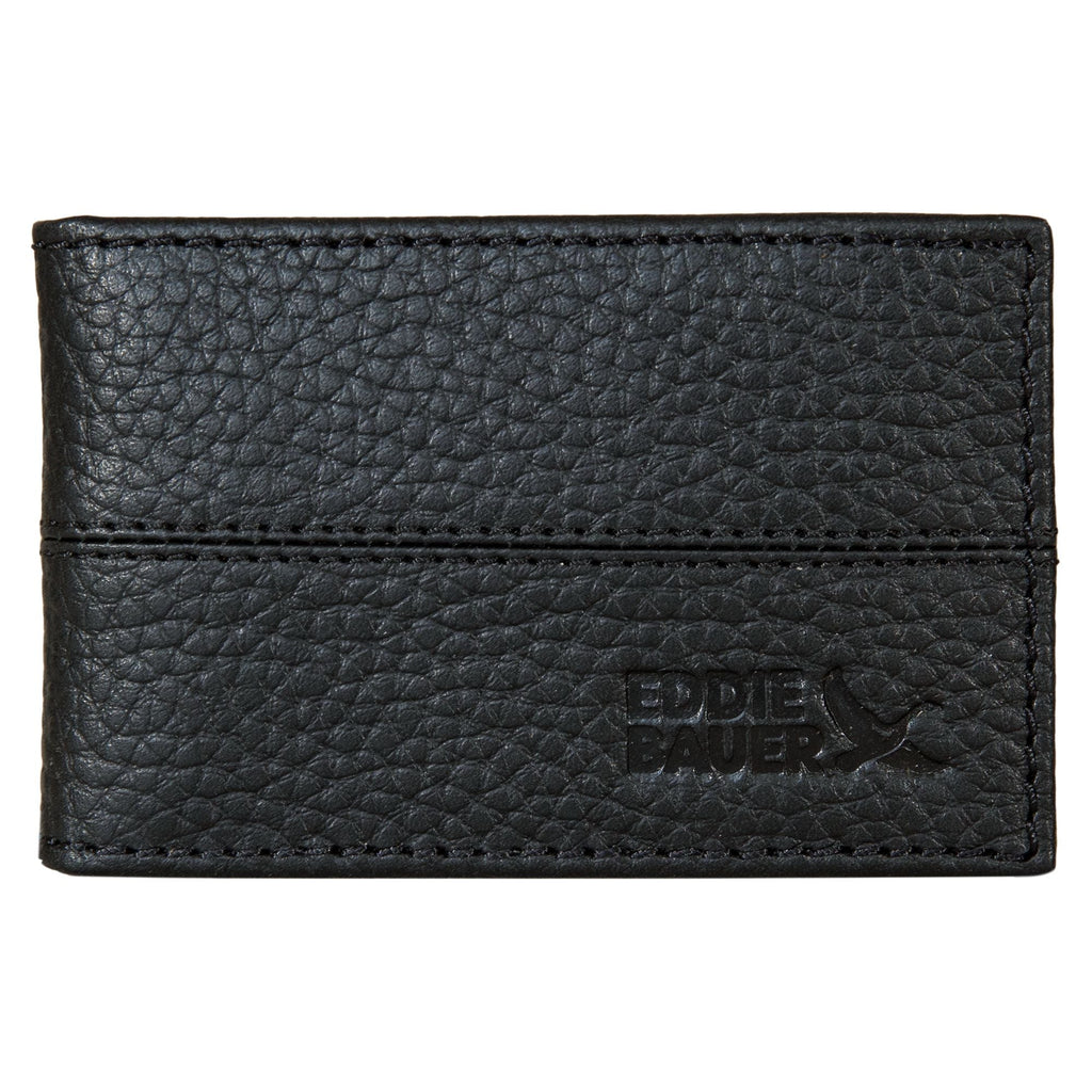 Rugged Leather Money Clip Bifold Wallet