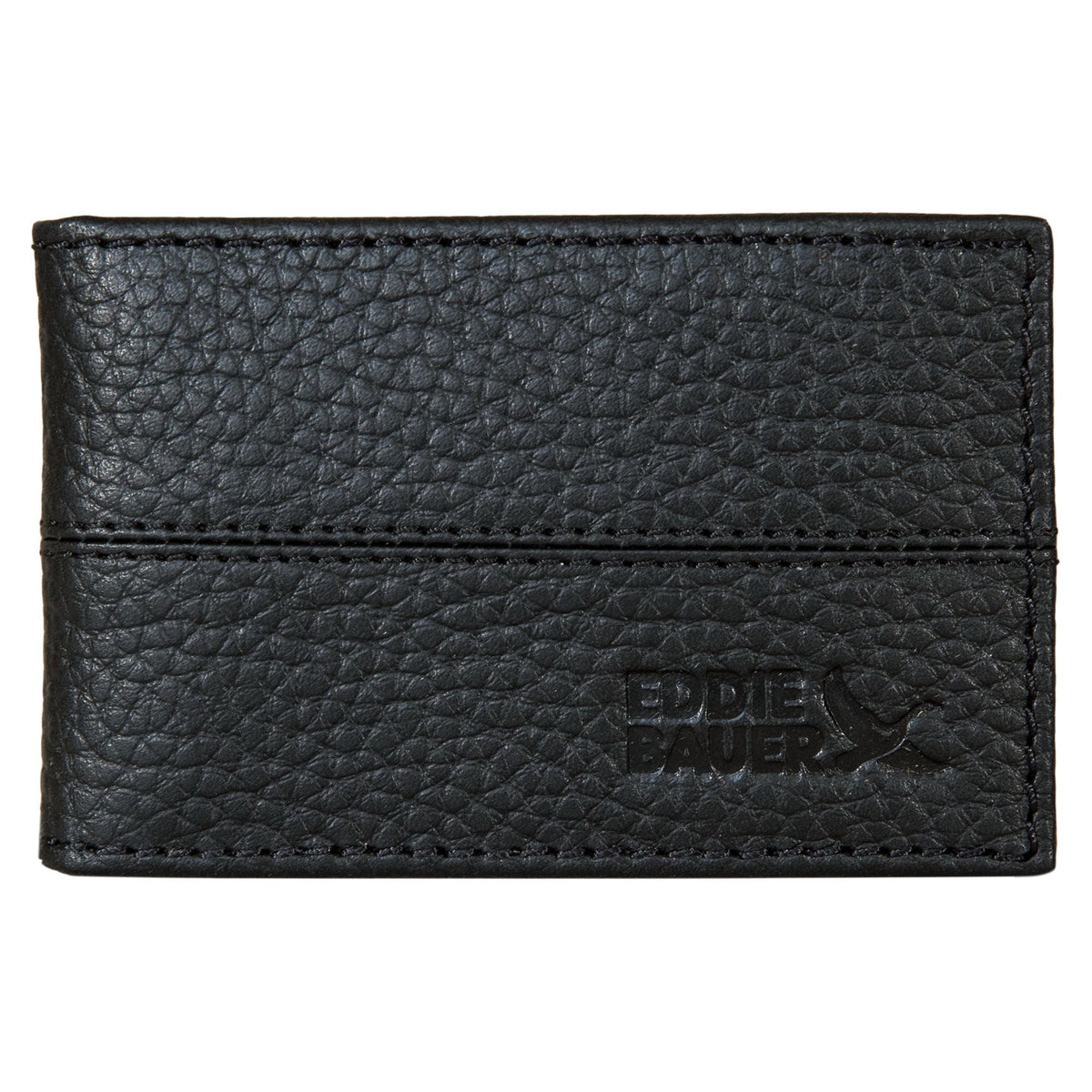 Rugged Leather Money Clip Bifold Wallet