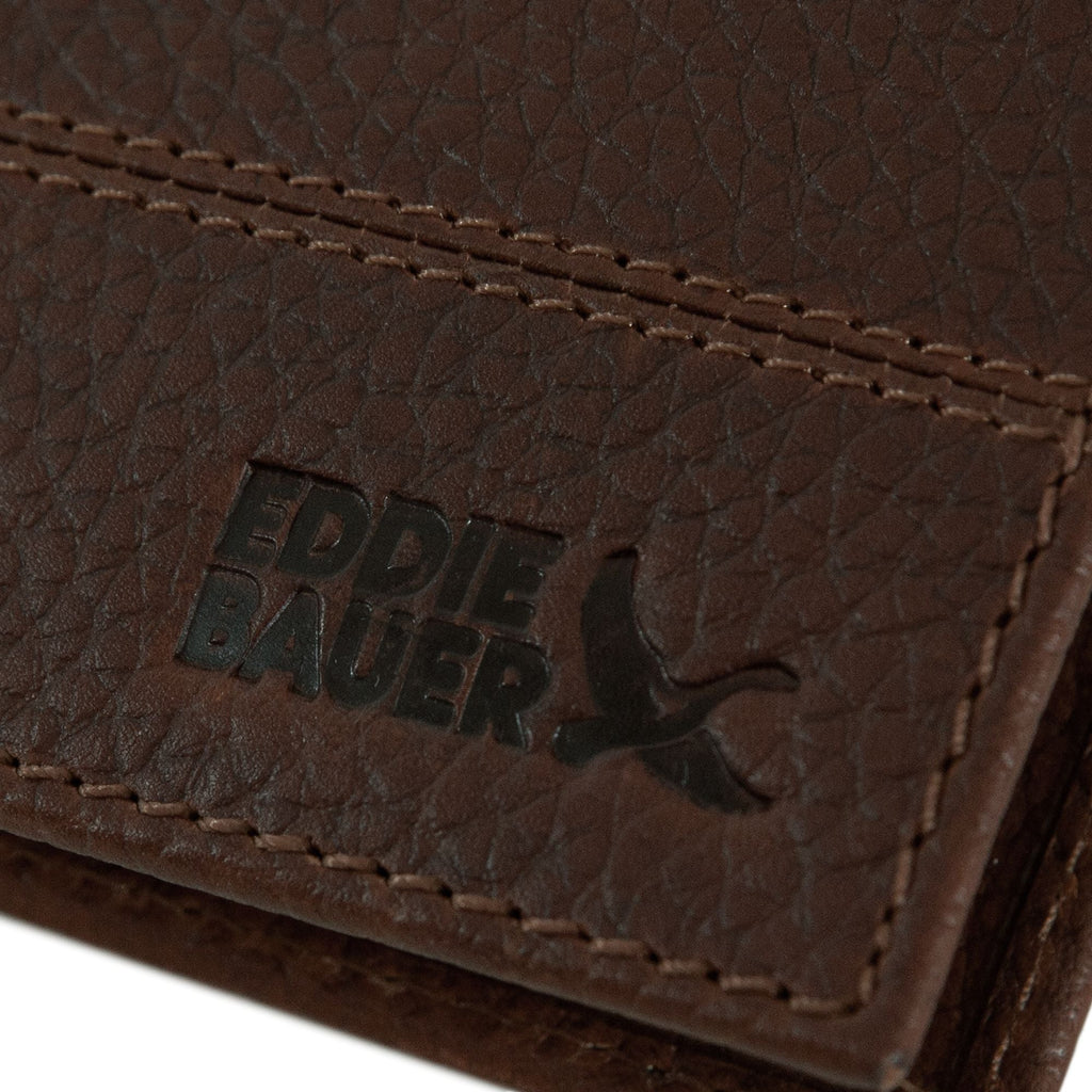 Rugged Leather Money Clip Bifold Wallet