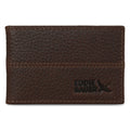 Rugged Leather Money Clip Bifold Wallet