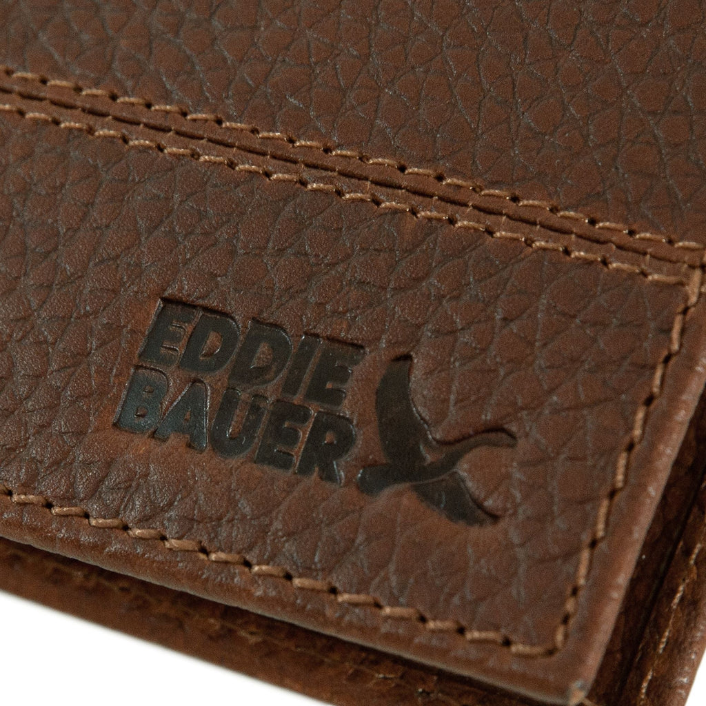 Rugged Leather Money Clip Bifold Wallet