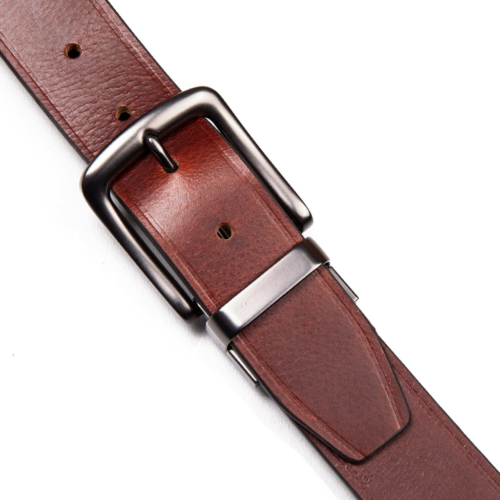 Men's Smooth Leather Reversible Belt