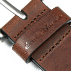 Men's Embossed Sasquatch Harness Leather Belt