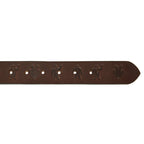 Men's Embossed Sasquatch Harness Leather Belt