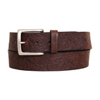 Men's Debossed Live Your Adventure Leather Belt