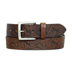 Men's Debossed Live Your Adventure Leather Belt