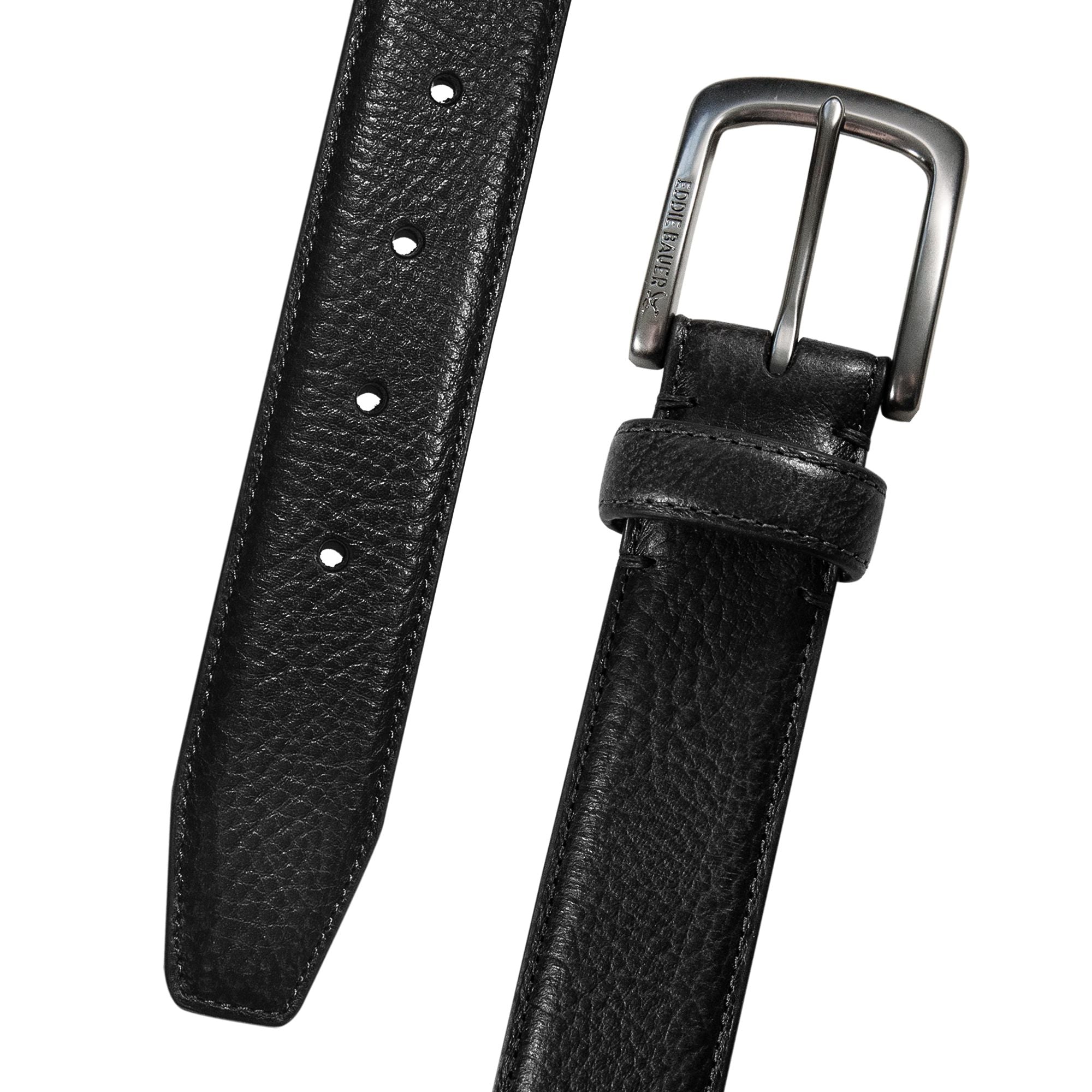 Men's Classic Feather Edge Leather Belt