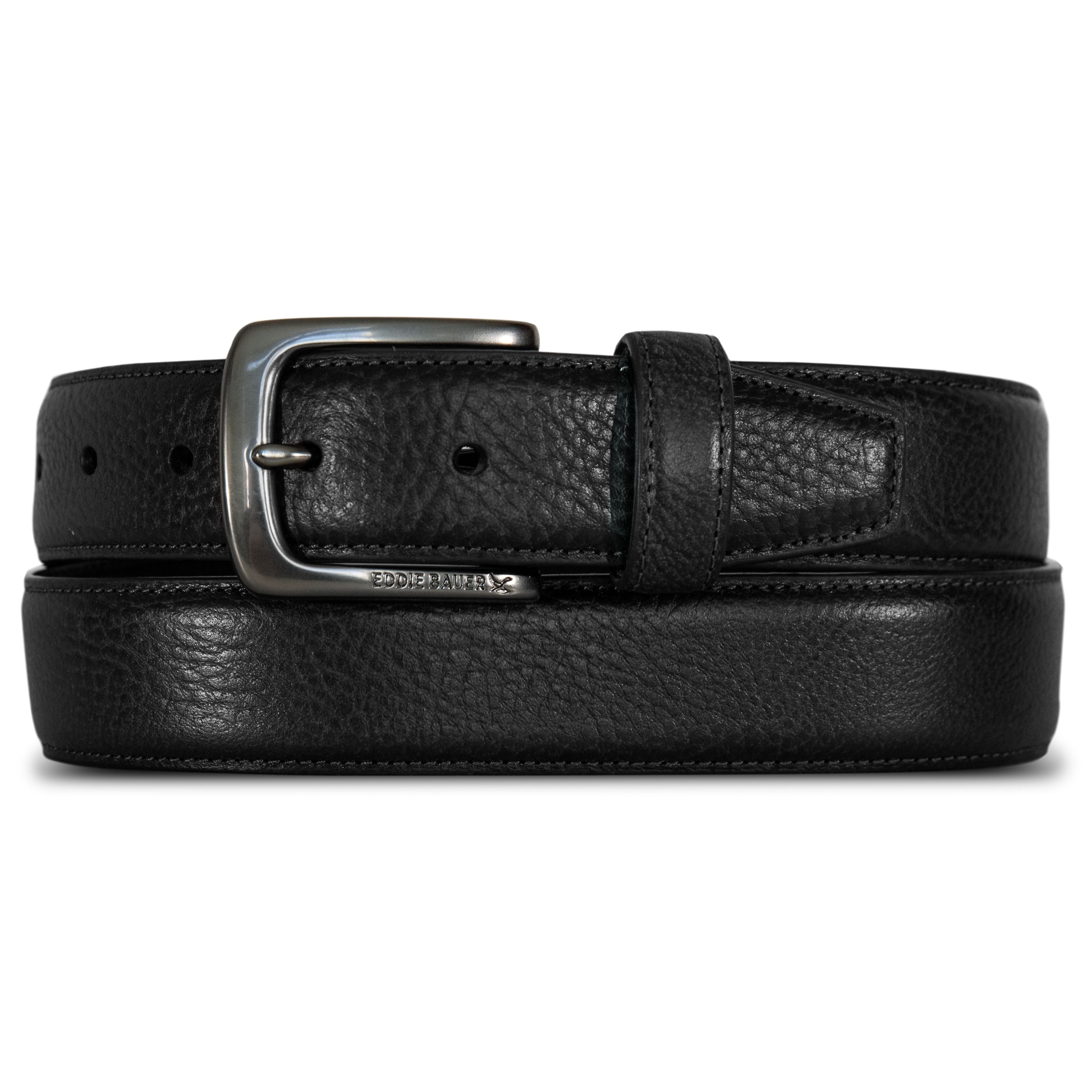 Men's Classic Feather Edge Leather Belt