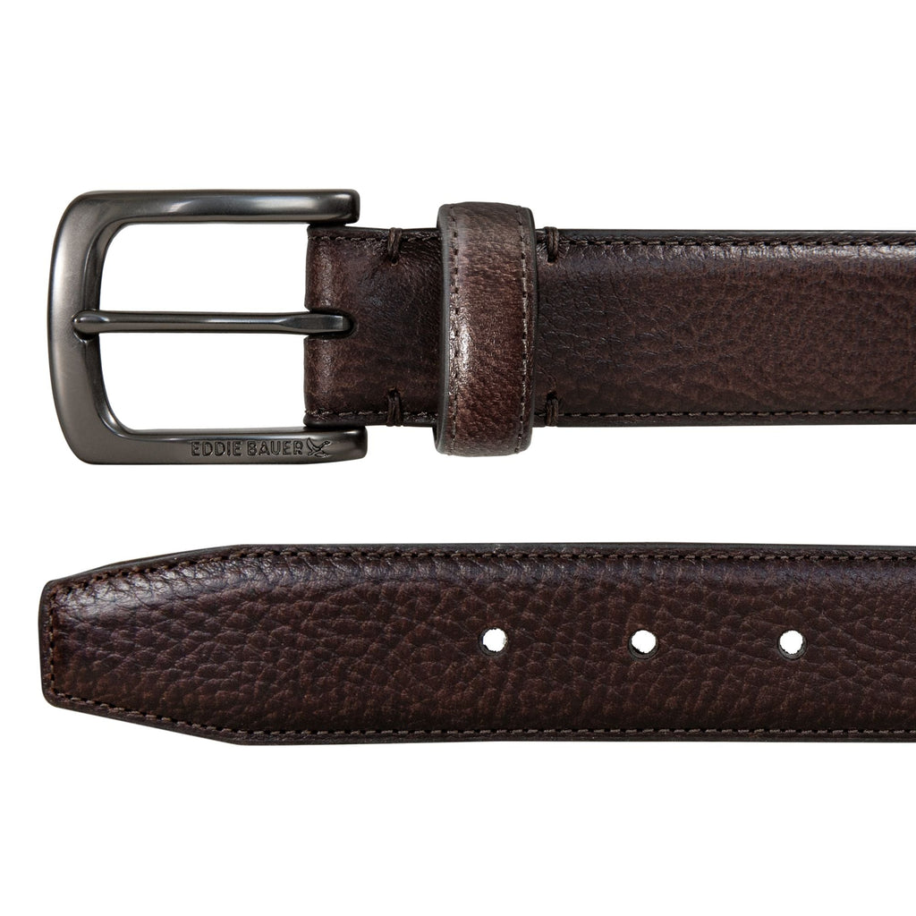 Men's Classic Feather Edge Leather Belt