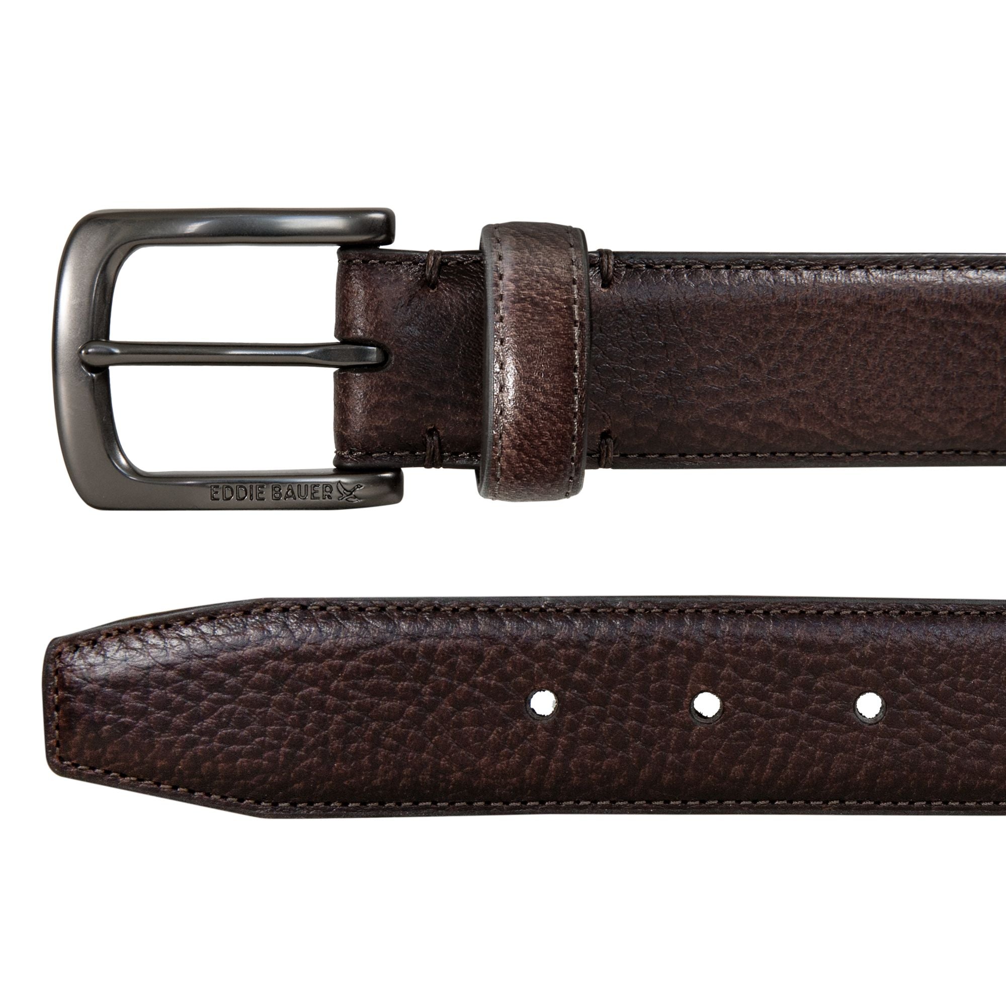 Men's Classic Feather Edge Leather Belt