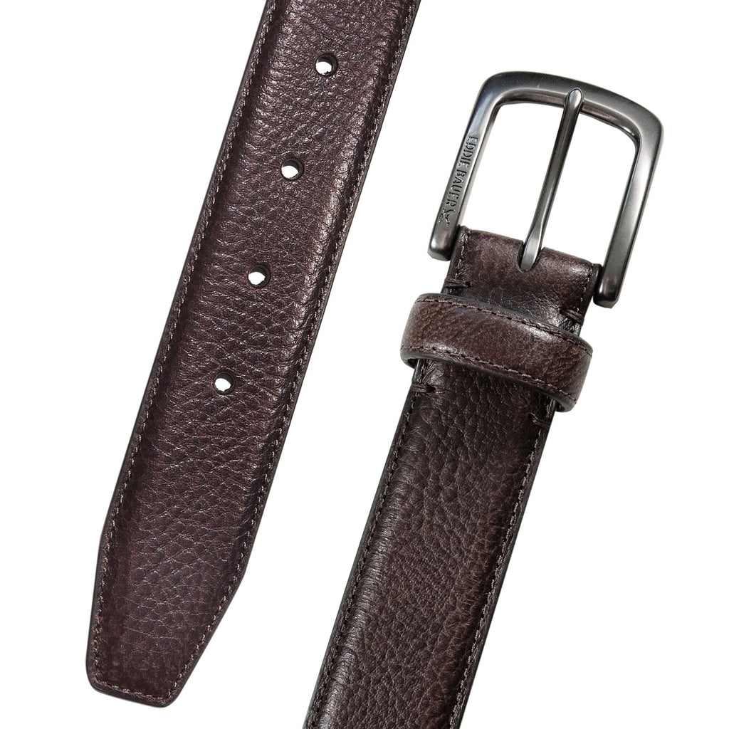 Men's Classic Feather Edge Leather Belt