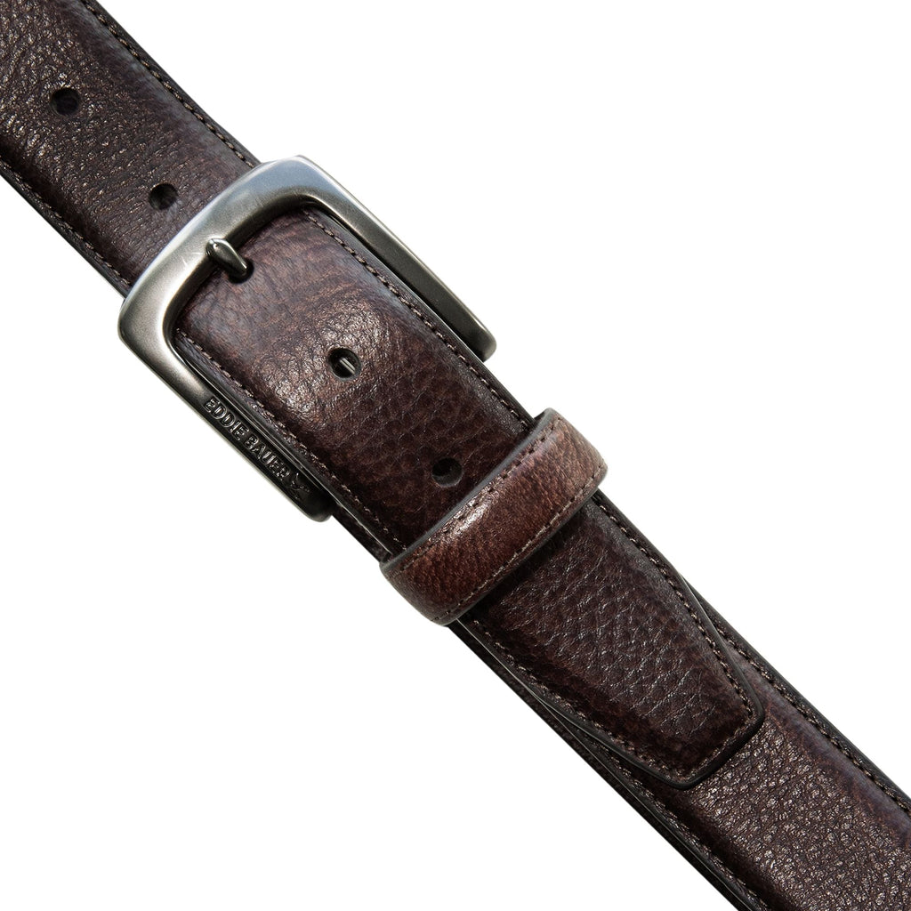 Men's Classic Feather Edge Leather Belt