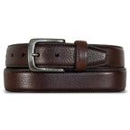Men's Classic Feather Edge Leather Belt