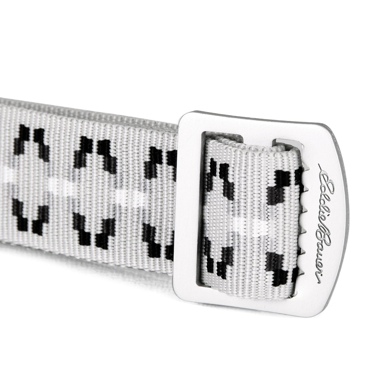 Women's Cascade Webbing Belt With Engraved Metal Buckle