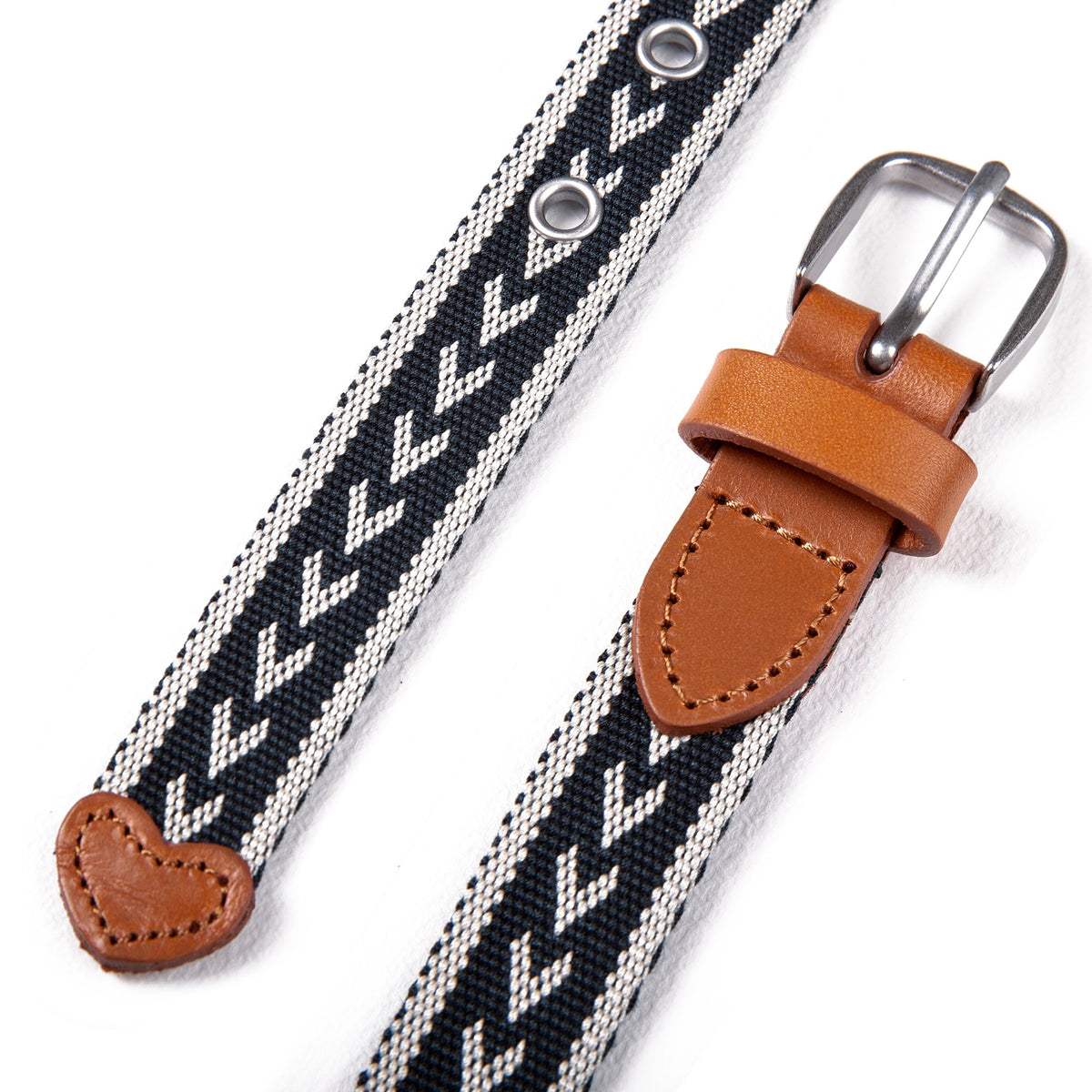 Women's Cascade Woven Belt With Metal Buckle