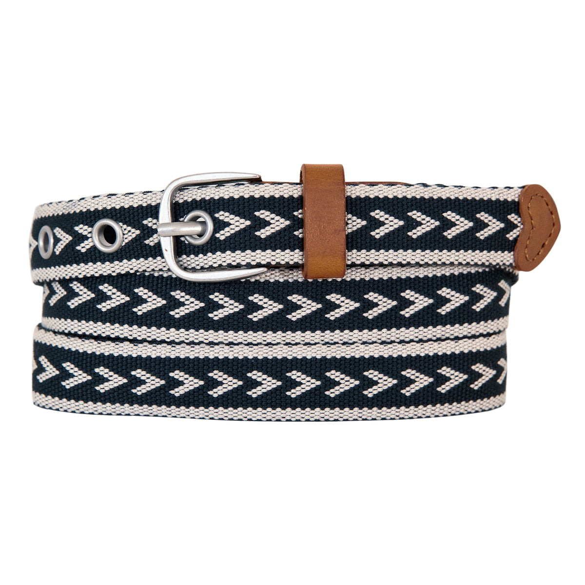 Women's Cascade Woven Belt With Metal Buckle