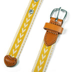 Women's Cascade Woven Belt With Metal Buckle