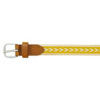 Women's Cascade Woven Belt With Metal Buckle