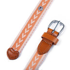 Women's Cascade Woven Belt With Metal Buckle