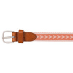 Women's Cascade Woven Belt With Metal Buckle