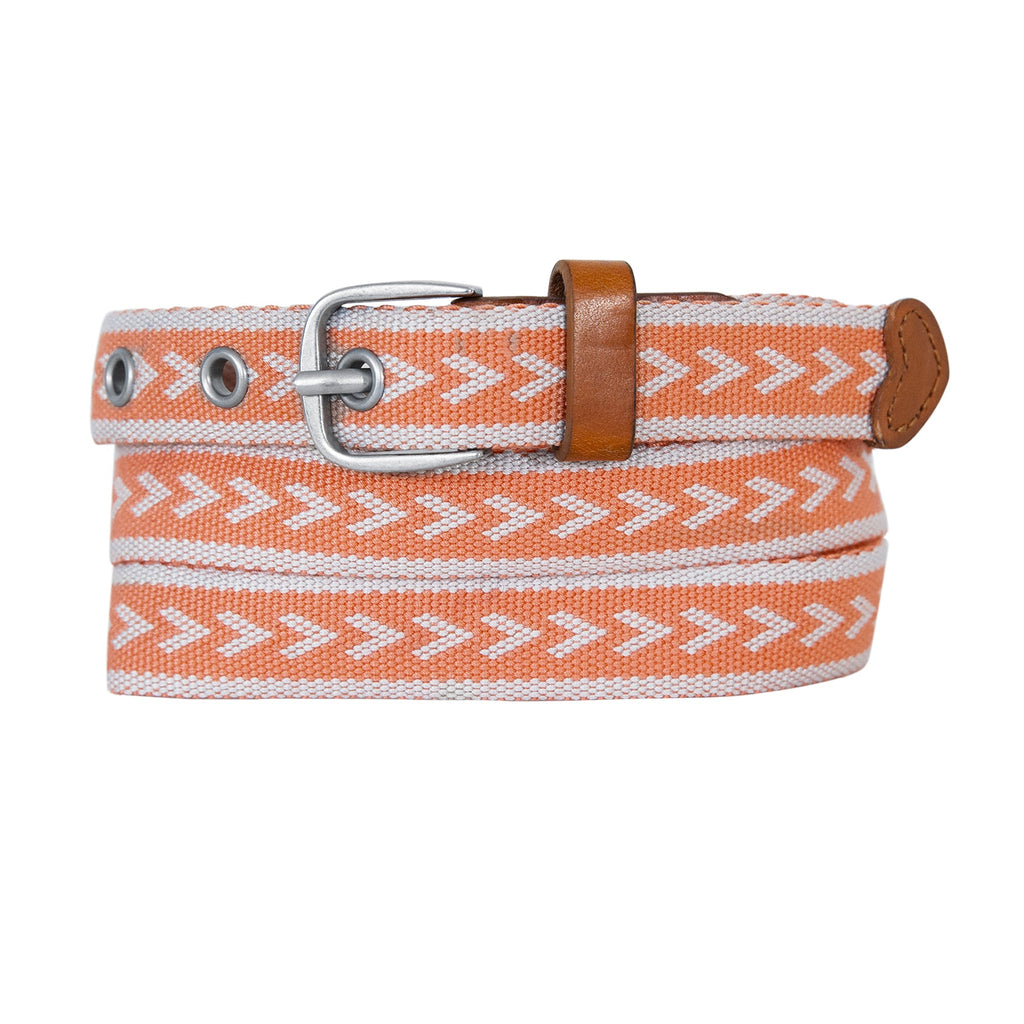 Women's Cascade Woven Belt With Metal Buckle