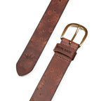 Women's Floral Tooled Leather Belt