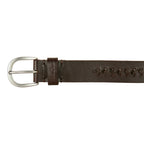 Women's Center Lacing Detailed Leather Belt