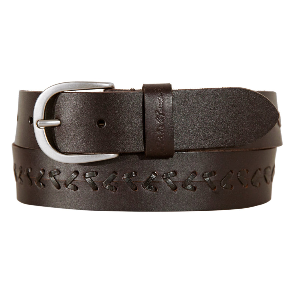 Women's Center Lacing Detailed Leather Belt