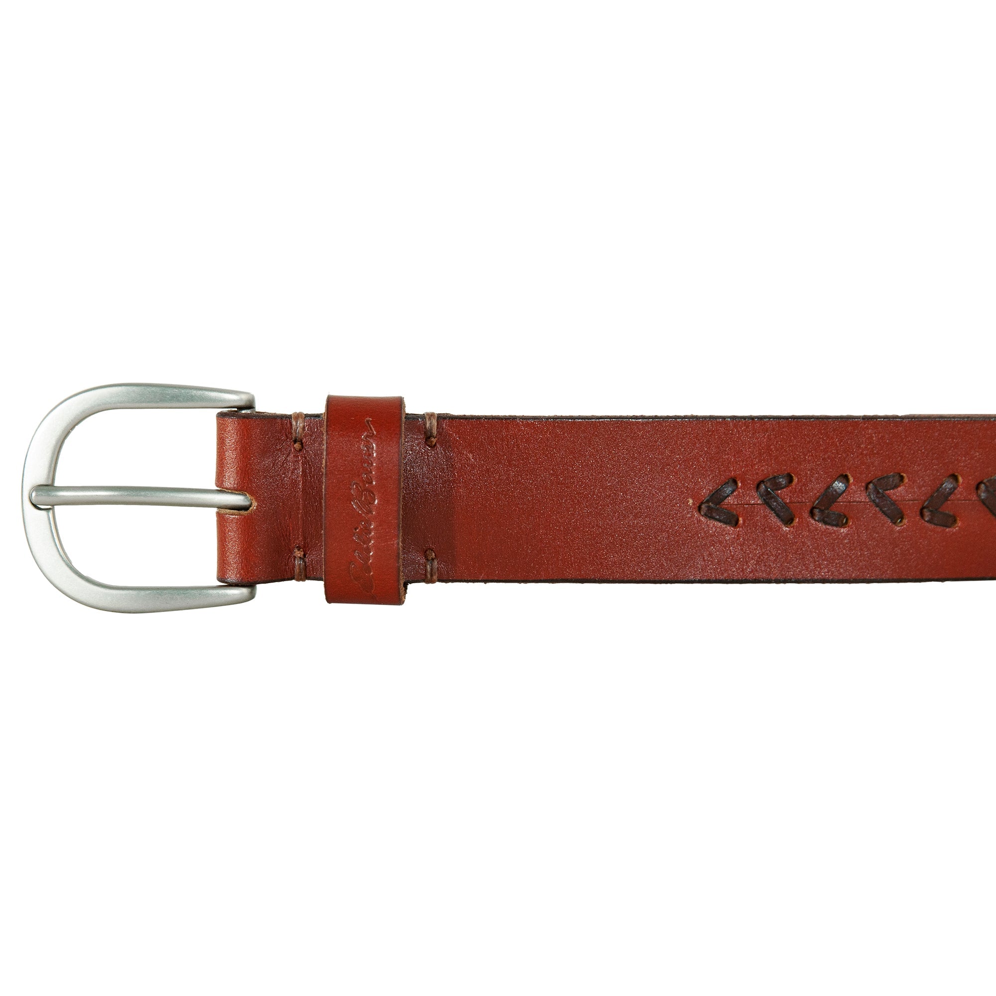 Women's Center Lacing Detailed Leather Belt